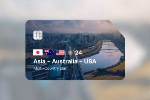 eSIM Asia-Australia-USA