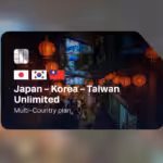 eSIM Japan-Korea-Taiwan Unlimited