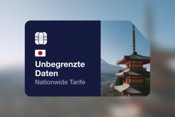 eSIM Japan Unbegrenzte Datenvolumen